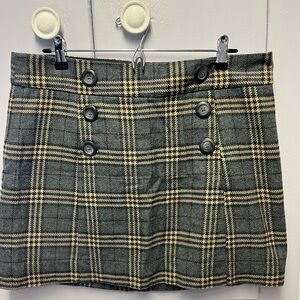 Gap plaid fitted skirt